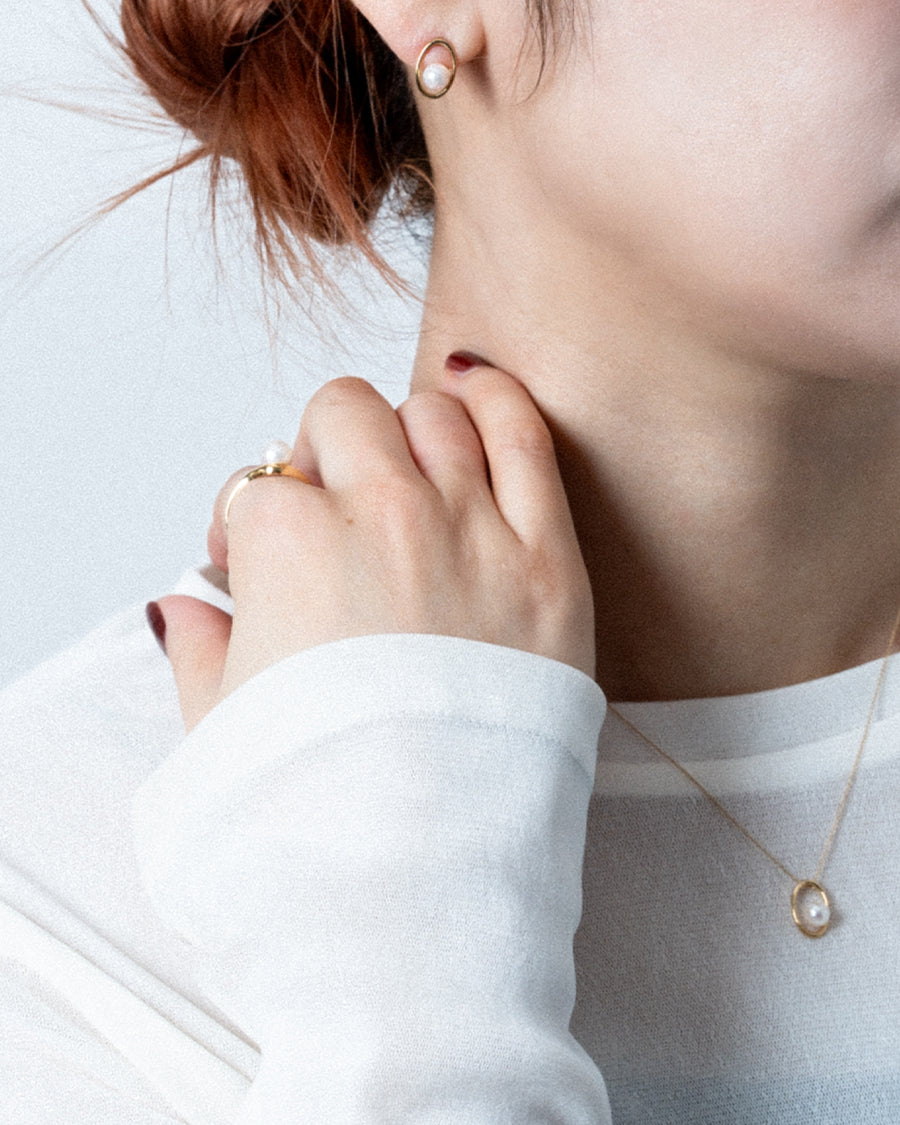 K10 Eternal Oval Pearl Necklaceエターナル オーバル パール