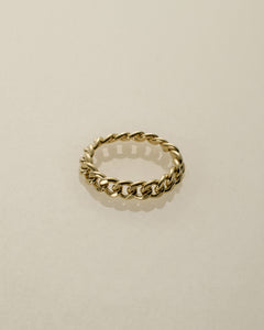 K18 bold chain ring<br>ボールド チェーンリング