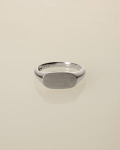 mat oval signet ring silver<br>マットオーバル シグネットリング シルバー