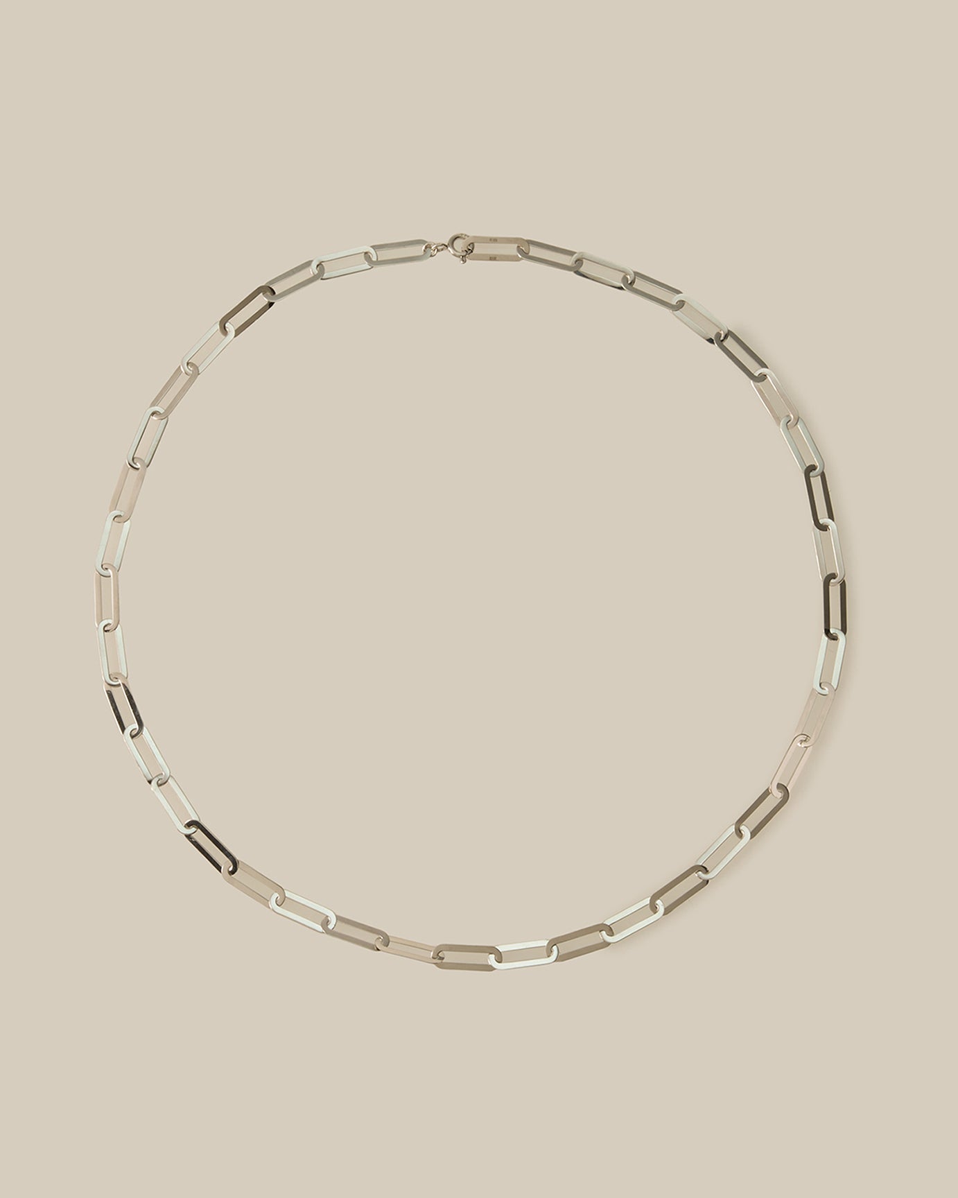 BF clip chain necklace silverボーイフレンド クリップチェーン