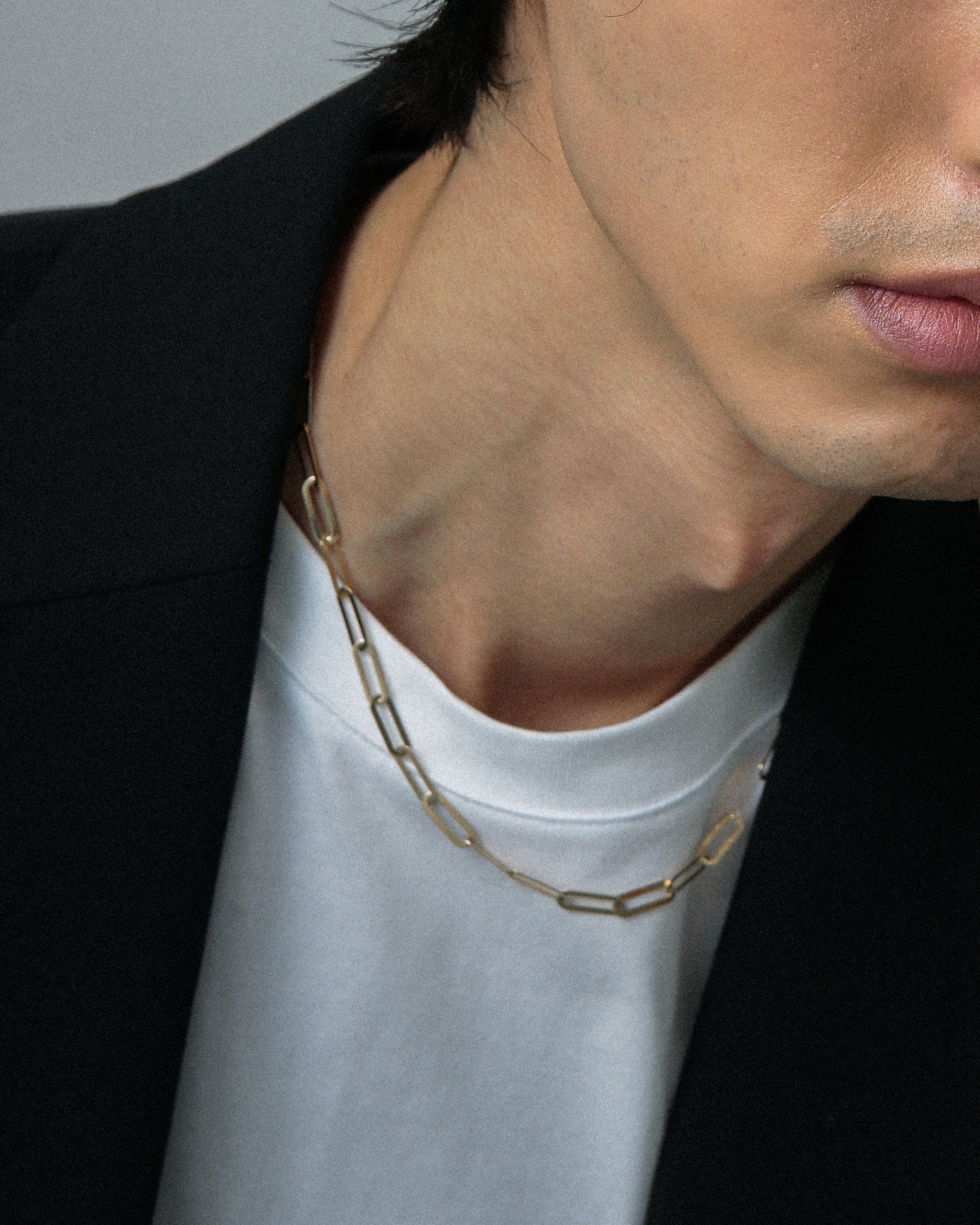 BF clip chain necklace<br> ボーイフレンド クリップチェーンネックレス
