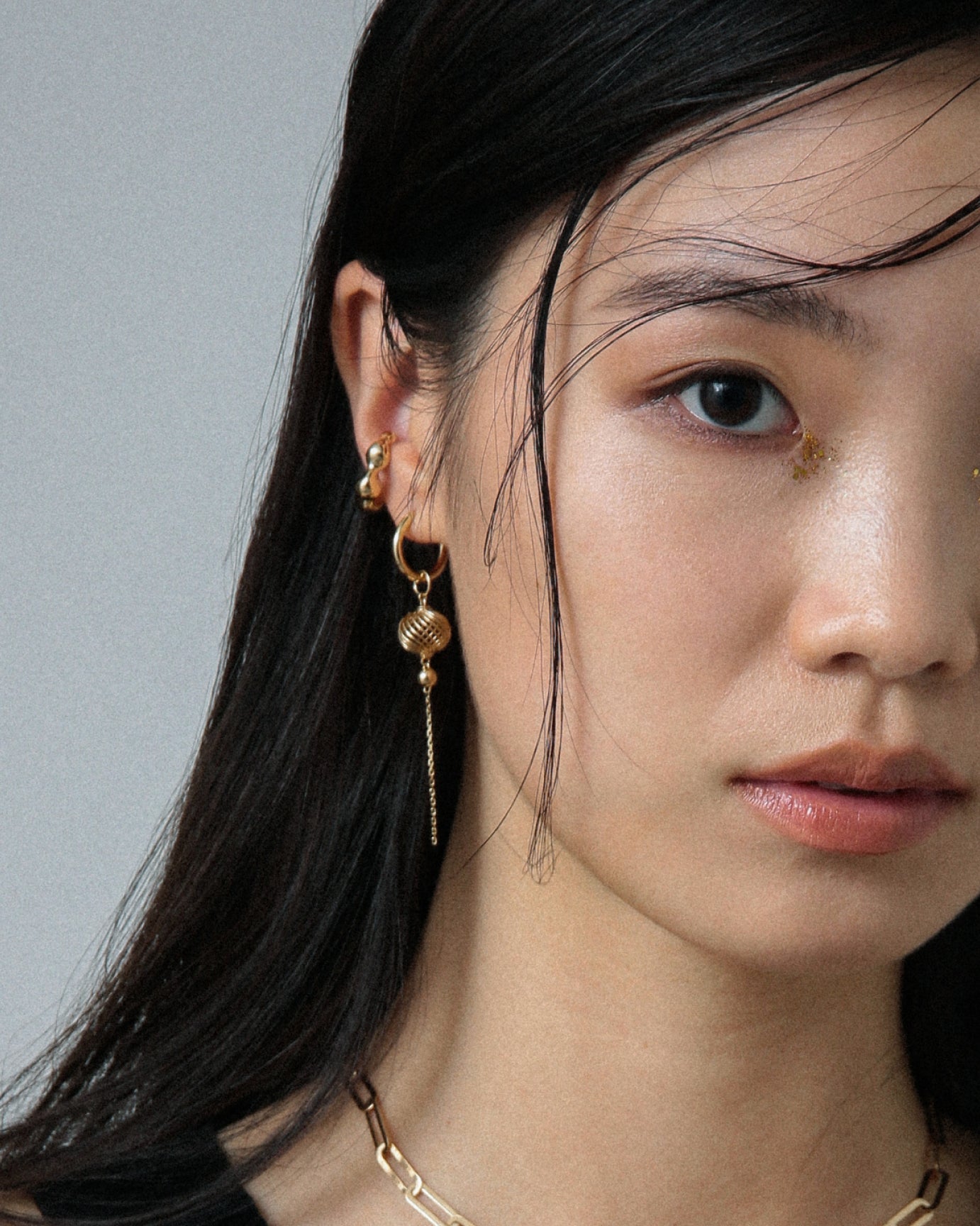 pipe hoop pierced earring <br>パイプ フープピアス