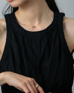 black diamond bar charm necklace<br>ブラックダイヤ バー ネックレス
