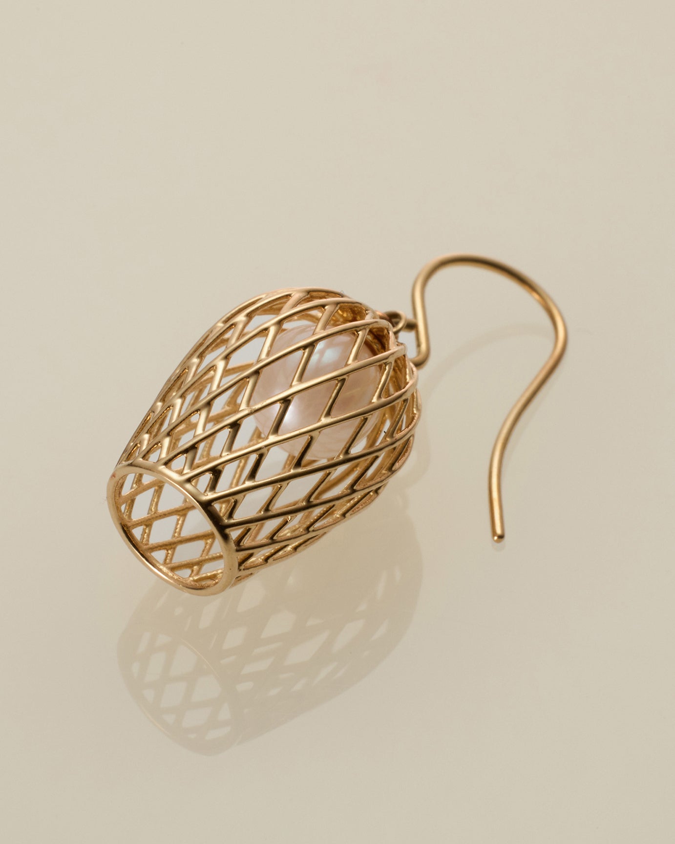 lantern pearl pierced earring <br>ランタン パール ピアス
