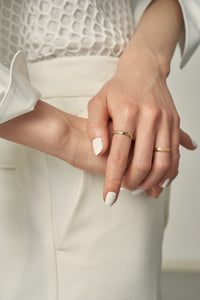 X bamboo stacking ring B<br>クロス バンブー スタッキング リング B