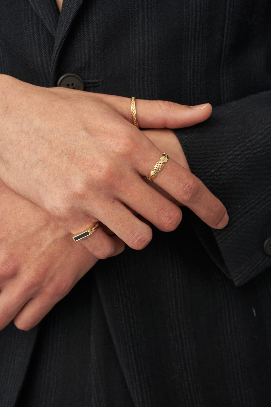 X bamboo stacking ring C<br>クロス バンブー スタッキング リング C