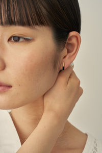 bamboo onyx pierced earrings<br>バンブー オニキス ピアス