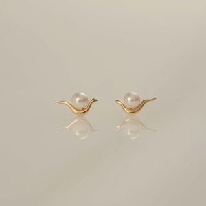 bay pearl pierced earrings<br>ベイ パール ピアス