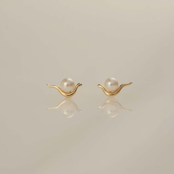 K18 bay pearl pierced earrings ベイ パール ピアス – XOZ